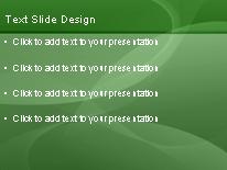 Gemini Green PowerPoint Template text slide design