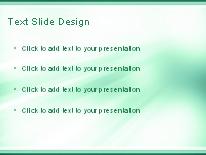 Glass Tubes Green PowerPoint Template text slide design