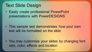 Gradient Blur 1 Widescreen PowerPoint Template text slide design
