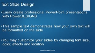 Gradient Mark Blue Widescreen PowerPoint Template text slide design