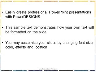 Grid Dots PowerPoint Template text slide design