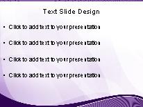 Modern Wave Purple PowerPoint Template text slide design