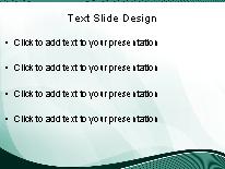 Modern Wave Teal PowerPoint Template text slide design