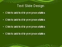 Motion Wave Green2 PowerPoint Template text slide design
