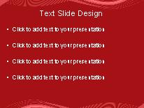 Motion Wave Red2 PowerPoint Template text slide design