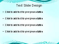 Motion Wave Teal1 PowerPoint Template text slide design