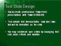 Moving Forward Green PowerPoint Template text slide design