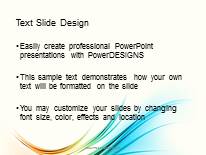 Organic Flow PowerPoint Template text slide design