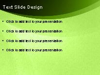 Organic Flow Green PowerPoint Template text slide design