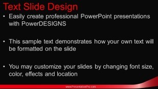 Rainbow Lines Dark Widescreen PowerPoint Template text slide design