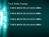 Rectangular Motion Teal PowerPoint Template text slide design