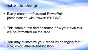 Ripple Glow Blue Widescreen PowerPoint Template text slide design