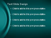 Round About Teal PowerPoint Template text slide design