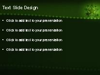 Starfield Green PowerPoint Template text slide design
