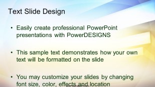 Step By Step Widescreen PowerPoint Template text slide design