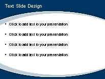 Swoop Simple Blue PowerPoint Template text slide design