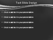 Swoopie Flow Gray PowerPoint Template text slide design