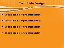 Swoopie Flow Orange PowerPoint Template text slide design
