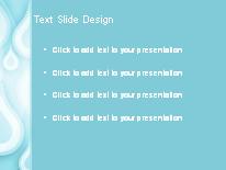 Teardrop Cyan PowerPoint Template text slide design