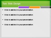 Tricolorbox Green PowerPoint Template text slide design