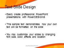 Wave Illustration PowerPoint Template text slide design