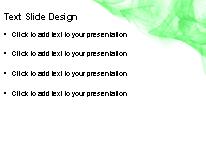 Abstract Abyss Green PowerPoint Template text slide design