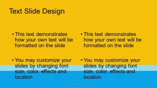 Abstract Beach Widescreen PowerPoint Template text slide design