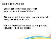 Abstract Color Flow PowerPoint Template text slide design