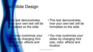 Abstract Fluid Widescreen PowerPoint Template text slide design