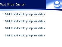 Bearings Blue PowerPoint Template text slide design