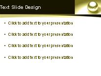 Bearings Gold PowerPoint Template text slide design