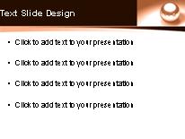 Bearings Orange PowerPoint Template text slide design