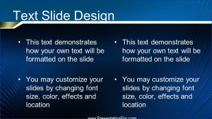 Blue Bars 01 Widescreen PowerPoint Template text slide design