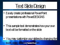 Blue Cubes Widescreen PowerPoint Template text slide design