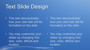 Blue Gradient Smoke 01 Widescreen PowerPoint Template text slide design