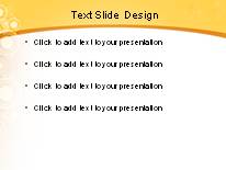 Bubble Circle Orange PowerPoint Template text slide design