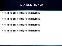 Burst Of Blue PowerPoint Template text slide design