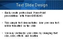 Circle Around Blue PowerPoint Template text slide design