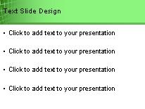 Curvedout Green PowerPoint Template text slide design