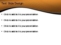 Curved Landscape Brown PowerPoint Template text slide design