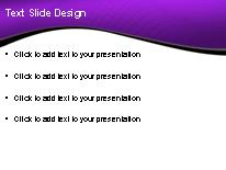 Curved Landscape Purple PowerPoint Template text slide design