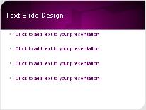 Cutout Purple PowerPoint Template text slide design
