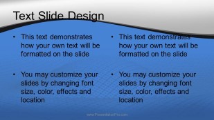 Dotted Wave Widescreen PowerPoint Template text slide design