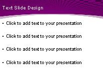 Downunder Purple PowerPoint Template text slide design
