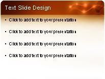 Electric Motion Orange PowerPoint Template text slide design