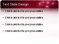 Electric Motion Red PowerPoint Template text slide design