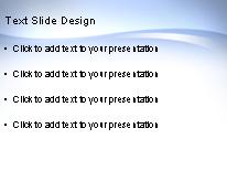 Flowing Blue PowerPoint Template text slide design