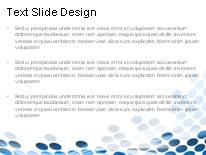 Flowing Circles Blue PowerPoint Template text slide design