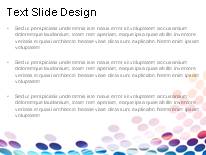 Flowing Circles Rainbow PowerPoint Template text slide design