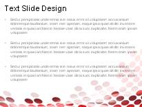 Flowing Circles Red PowerPoint Template text slide design